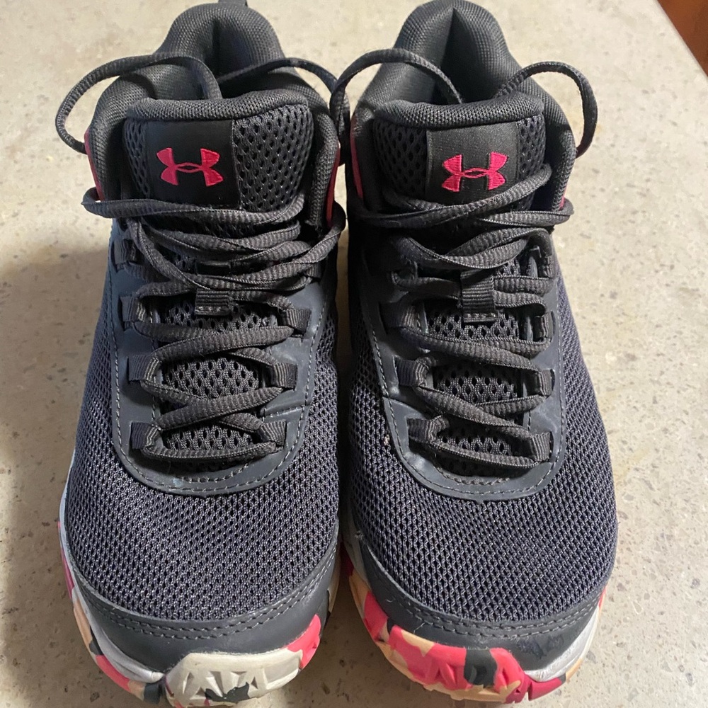 Under Armour Black and Pink Sneakers